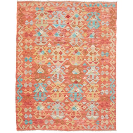 Tappeto Kilim Afghanistan 148x197 Arancione Cor