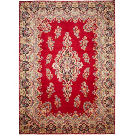 Kerman 304x421 Cm Kerman Persia Lana Cardata A Mano