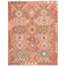 Tappeto Kilim Afghanistan 153x195 Arancione Cor