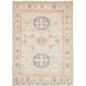 Tappeto Kazak Afghanistan 154x213 Beige Chiaro