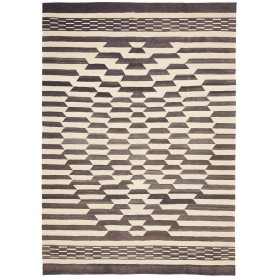 Kilim Persia Geometrico Crema Antracite 213x305 Cm