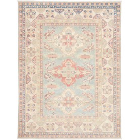 Tappeto Kazak Afghanistan 152x204 Blu Chiaro Te