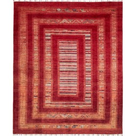 Siva Pakistan Astratto Rosso Arancio 243x300 Cm