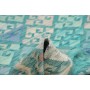 Tappeto Kilim Afghanistan 154x198 Verde Acqua T