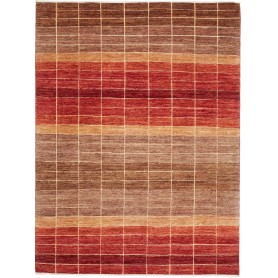 Barjesta Pakistan Astratto Rosso Terracotta Marrone 155x207 cm