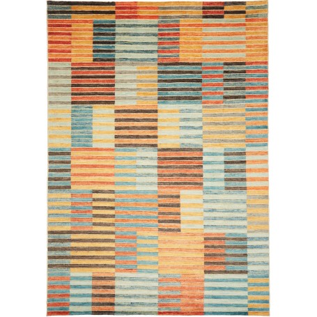 Barjesta Pakistan Geometrico Arancio Giallo 202x286 cm