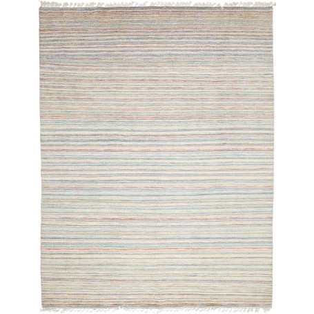 Gabbeh Marrakech Pakistan Astratto Crema Azzurro Rosa Verde Tenue Viola Chiaro 240x311 Cm