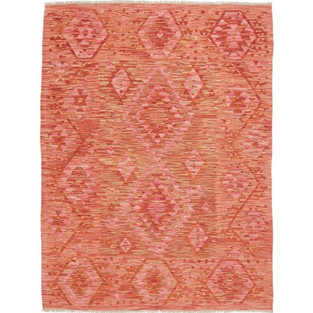 Tappeto Kilim Afghanistan 149x195 Corallo Rosat