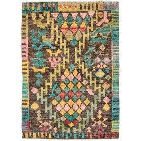 Gabbeh Marrakech Pakistan Astratto Marrone Profondo Giallo 151x218 cm
