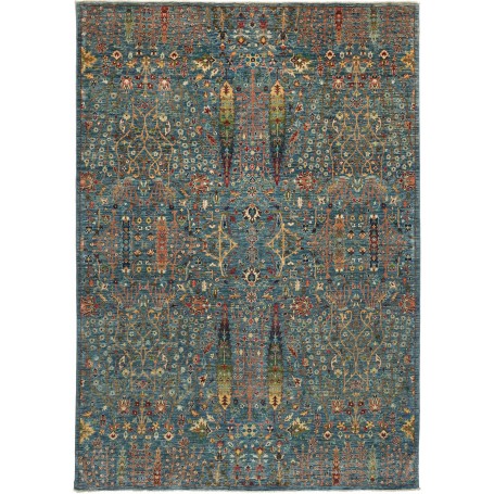 Tappeto Shahi Fine Pakistan 207x295 Blu Petroli