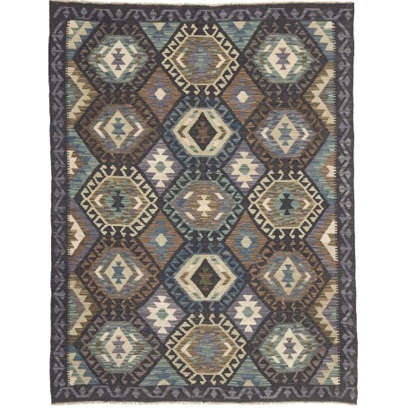 Tappeto Kilim Afghanistan 154x203 Grigio Antrac