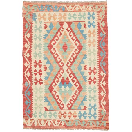 Tappeto Kilim Afghanistan 85x126 Terracotta Cre