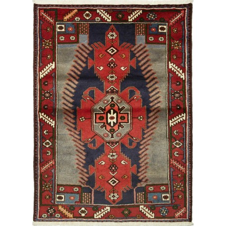 108x150 Cm Tappeto Tribale Con Medaglione, Caucasico, Lana