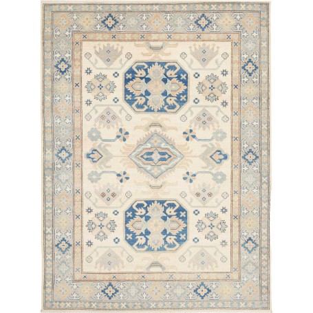 Tappeto Kazak Afghanistan 150x208 Crema Bianco