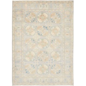 Tappeto Kazak Afghanistan 144x198 Grigio Chiaro