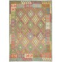 Tappeto Kilim Afghanistan 176x247 Verde Acqua R