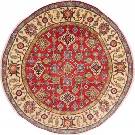 Tappeto Kazak Afghanistan 200x200 Rosso Cremisi