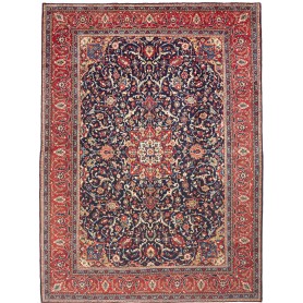 Mahal 270x365 Cm Mahal, Persia, Lana Cardata A Mano, Cotone,