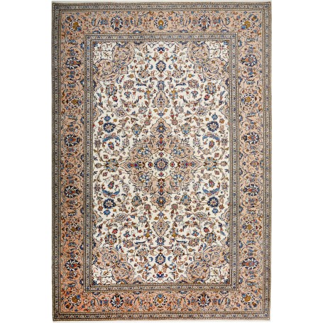 Kashan 243x353 Cm Kashan, Persia, Lana Cardata A Mano