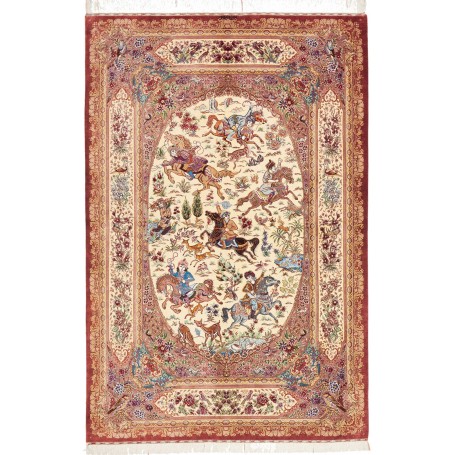Ghom Seta 131x198 Cm Ghom Seta, Persia, 100% Seta,