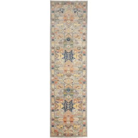 Tappeto Tribal Pakistan 79x292 Grigio-beige Blu