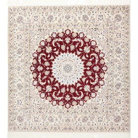 Nain 6la 157x157 Cm Nain 6la Persia Lana Cardata A Mano E