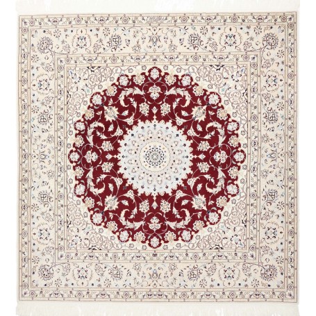 Nain 6la 157x157 Cm Nain 6la Persia Lana Cardata A Mano E