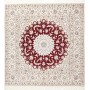 Nain 6la 157x157 Cm Nain 6la Persia Lana Cardata A Mano E