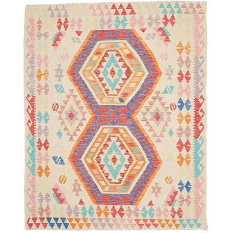 Tappeto Kilim Afghanistan 150x190 Crema Offwhit