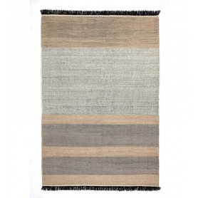 tappeto Nanimarquina Tres Stripes Black