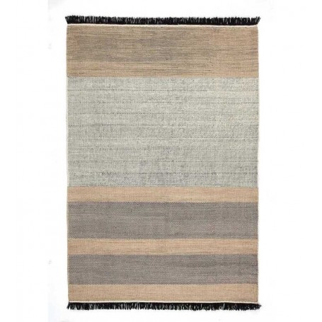 tappeto Nanimarquina Tres Stripes Black