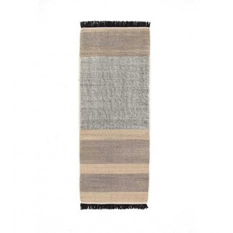 tappeto Nanimarquina Tres Stripes Black runner