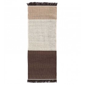 tappeto Nanimarquina Tres Stripes Chocolate runner