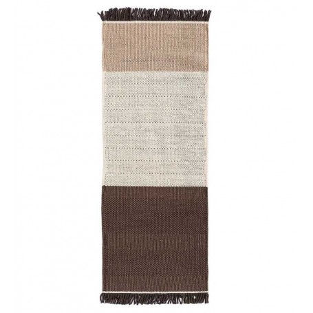 tappeto Nanimarquina Tres Stripes Chocolate runner