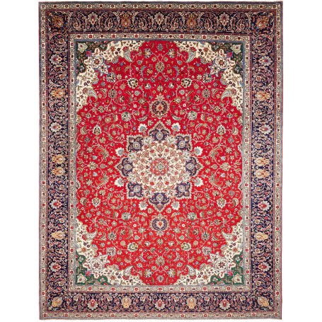 Tabriz 305x395 Cm Tabriz Persia Lana Cardata A Mano Cotone