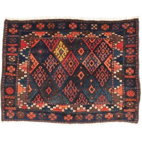 Tappeto Gabbeh Fine Persia 80x108 Blu Notte Ros