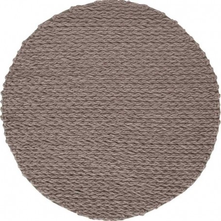tappeto moderno GAN rug Trenzas Circular Taupe