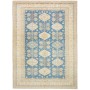 Tappeto Kazak Fine Pakistan 308x424 Blu Crema