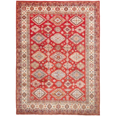Tappeto Kazak Fine Pakistan 297x410 Rosso Terra