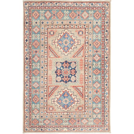 Tappeto Kazak Afghanistan 105x157 Grigio-beige