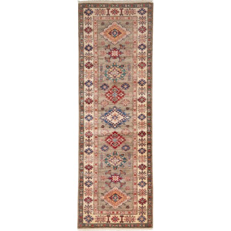 Tappeto Kazak Fine Pakistan 82x257 Verde Salvia