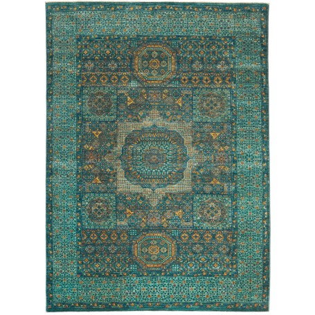Tappeto Mamlouk Pakistan 169x238 Blu Petrolio O