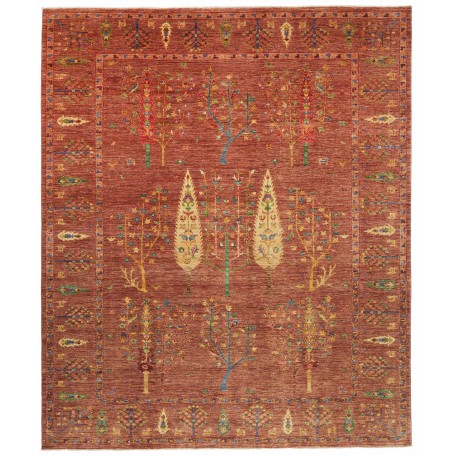 Tappeto Shahi Pakistan 247x295 Terracotta Verde
