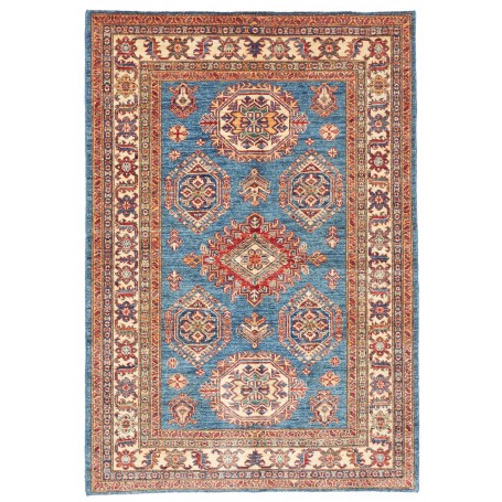 Tappeto Kazak Fine Pakistan 118x171 Blu Rosso C