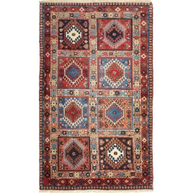 Yalameh 78x132 Cm Yalameh, Persia, Lana Cardata A Mano