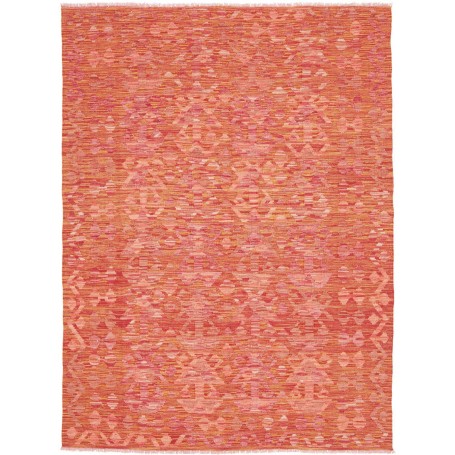 Tappeto Kilim Afghanistan 150x200 Rosso Arancio