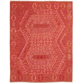 Tappeto Kilim Afghanistan 156x198 Rosso Arancio