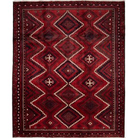 Tappeto Lori Persia 237x290 Rosso Borgogna Blu