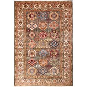 Tappeto Kazak Fine Pakistan 202x300 Grigio Marr