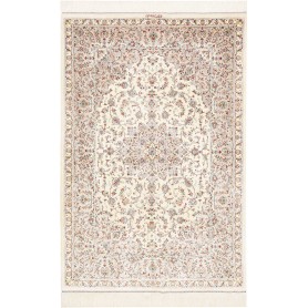 Tappeto Ghom Seta Persia 100x150 Avorio Crema B